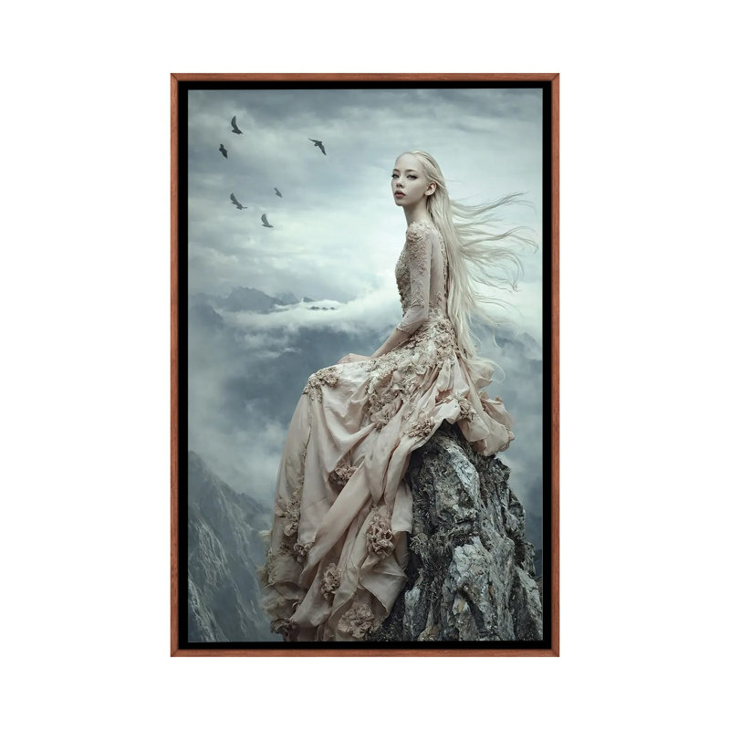 Print, 101.6 cm H x 66.04 cm W x 4.445 cm D, Classic Wood