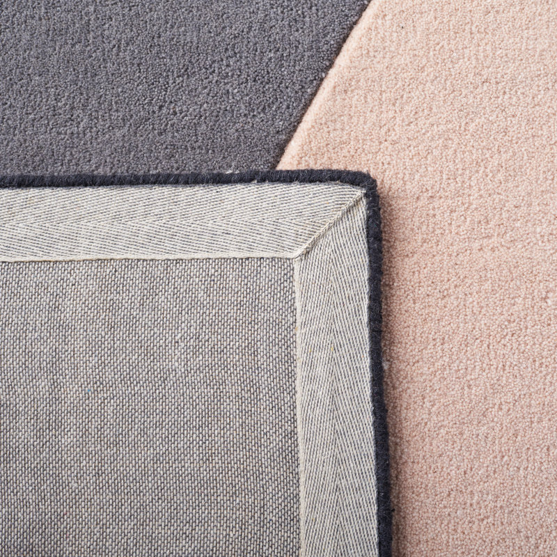 Kaleshia Hand Tufted Wool Cotton With Latex Rug, Rectangle 5' x 8'