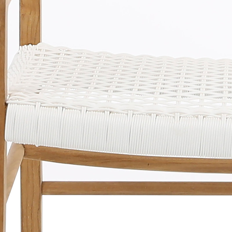 Chloe 26" W Armchair with White Seat