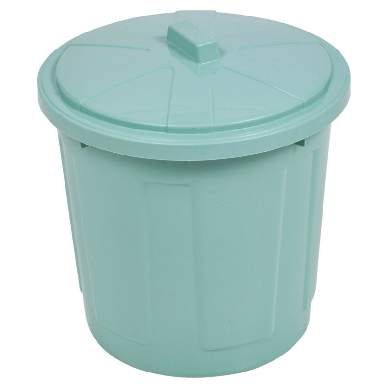 Aiyana Plastic Manual Lift Kitchen Trash Can - 5L, Mint