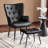 Tufted Wingback Chair and Ottoman-239938066