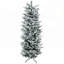 Arbre de Noël artificiel enneigé de 6 pi de hauteur avec 477 branches de neige, ouverture automatique et base en acier durable pour une installation facile
