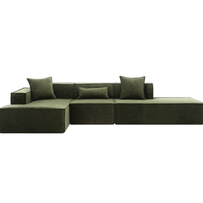 Sectional , Modern Minimalist Design, Upholstery, No Assembly Living Room ,
