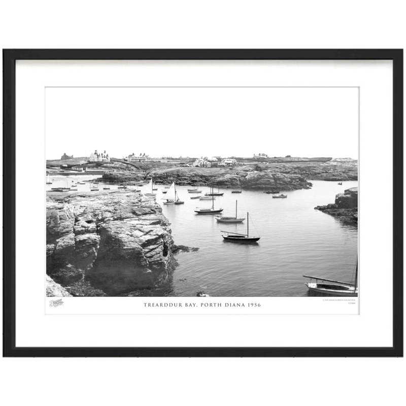 Trearddur Bay, Porth Diana 1956 by Francis Frith - Single Picture Frame Print, 45cm H x 60cm W x 2.3cm D