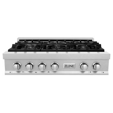 FOTILE Tri-Ring Professional Grade with 57K Total-BTU 30-in 5 Burners  Stainless Steel Gas Cooktop