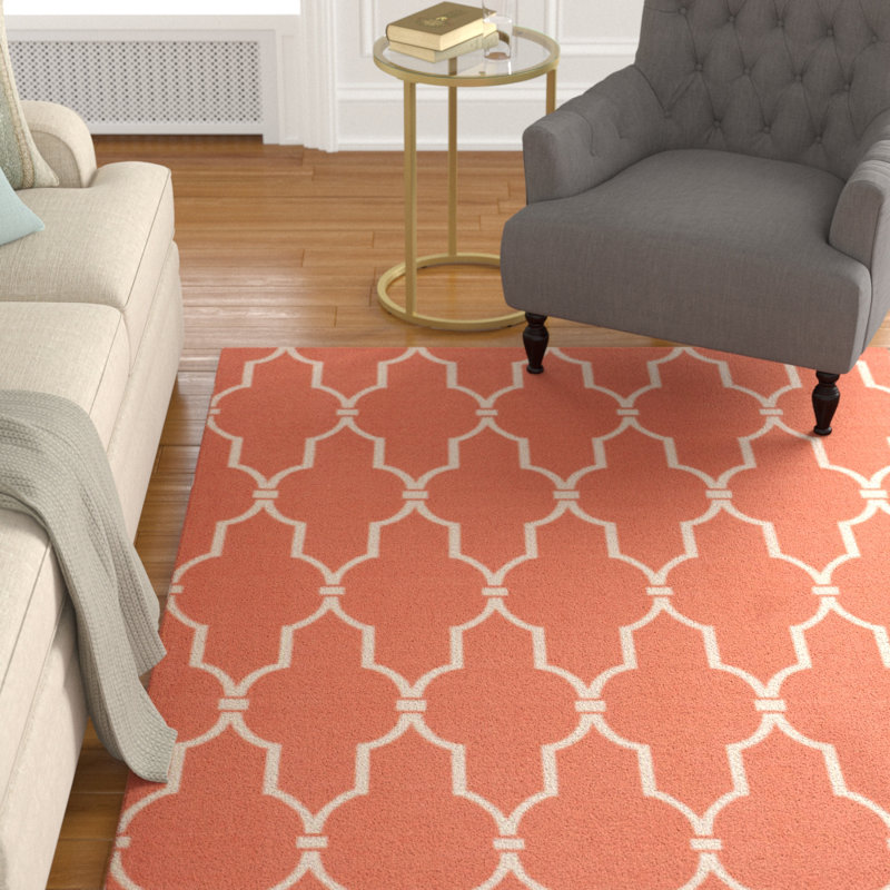 Bertran Geometric Indoor / Outdoor Rug, Rectangle 4'4" x 6'3"