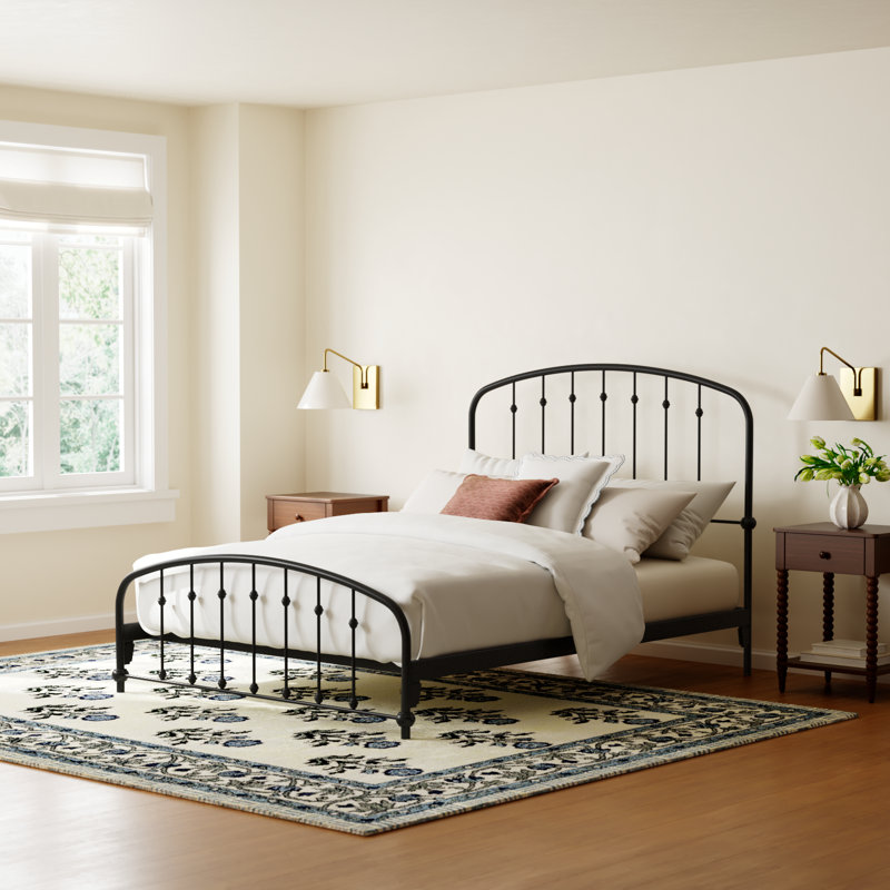 Wadsworth Metal Bed, Queen, Black