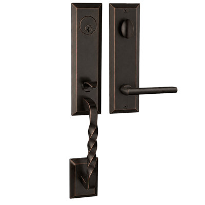 Ensemble de poignée Bravura 915-939 Active Jacksonville avec levier Charlotte en bronze huilé - R