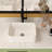Modern Bathroom Vessel Sink 16"X12" Ceramic - White, Stain-, Countertop Mount Stain , Counter Installation