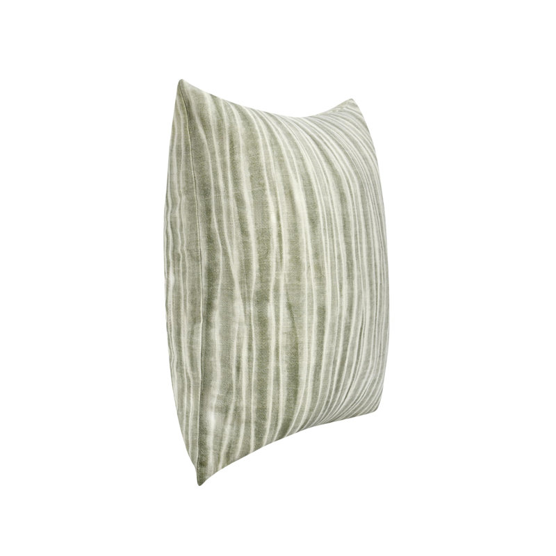 Coussin décoratif en coton 22 po Holston, Vert