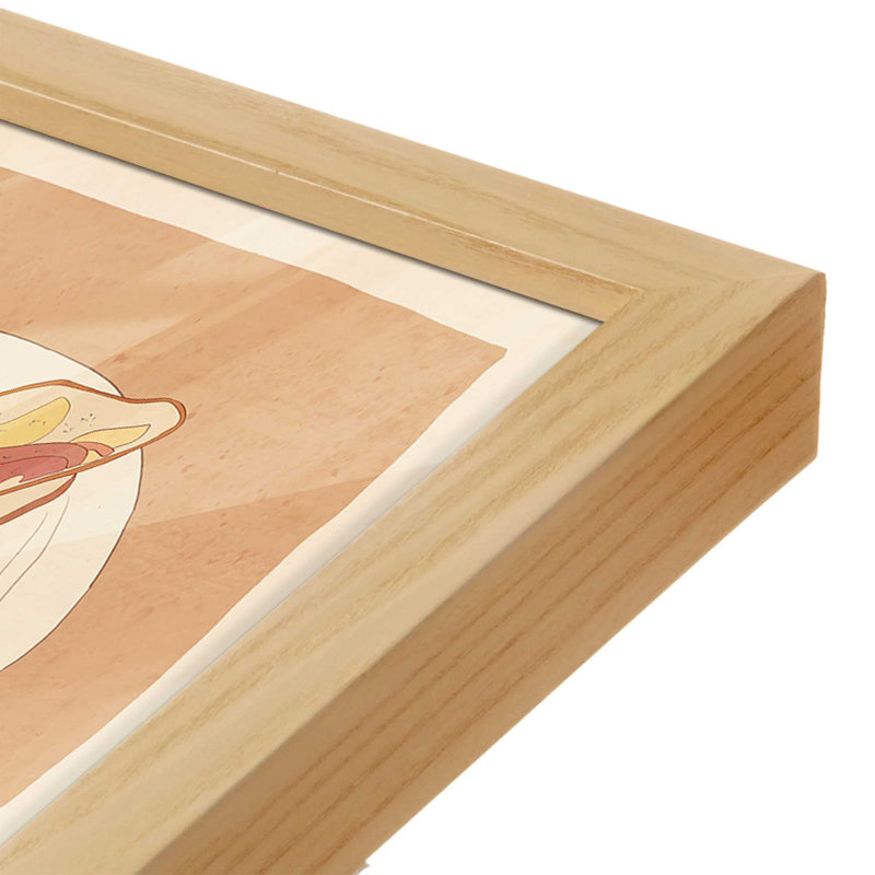 Reproduction d'art sur toile, petit-déjeuner, Tan, 40" H x 30" W