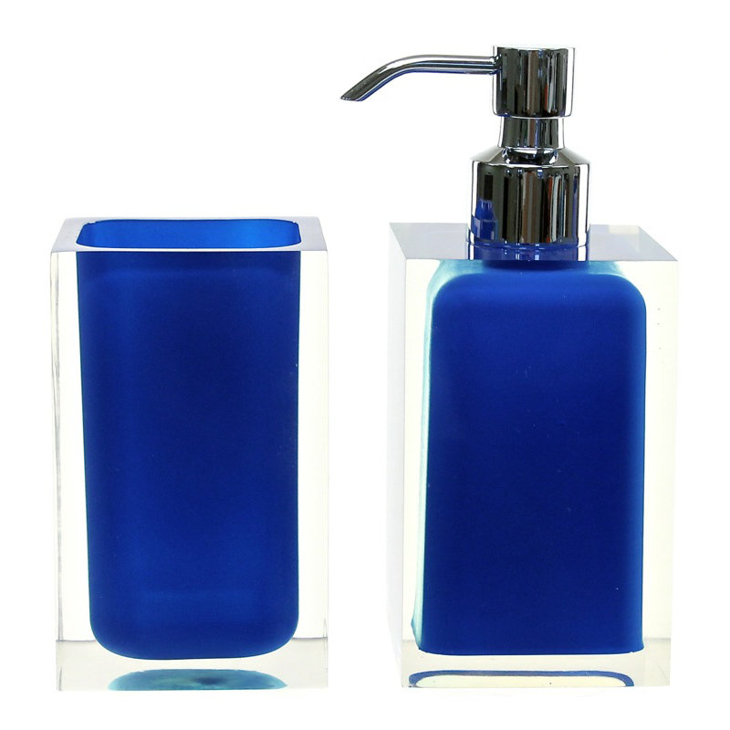 Ensemble d'accessoires de salle de bain Currahee, 2 pièces, bleu