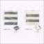 Marbre 12 * 12 Waterjet, gris blanc 2 couleurs, marbre naturel, pour le sol et le mur, carrelage en marbre poli, pierre naturelle, 1 boîte chaque motif 4 pièces