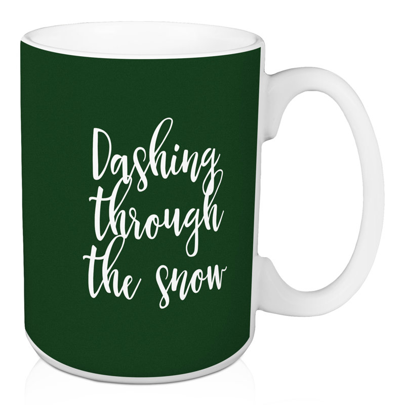 Grande tasse à café à travers la neige Hamrick, Vert foncé