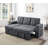 Upholstered L-Shaped Sectional Reversible