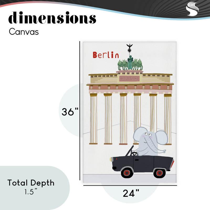 «Elephant & Berlin Architecture», conception par Carla Daly, H 36 po x l 24 po