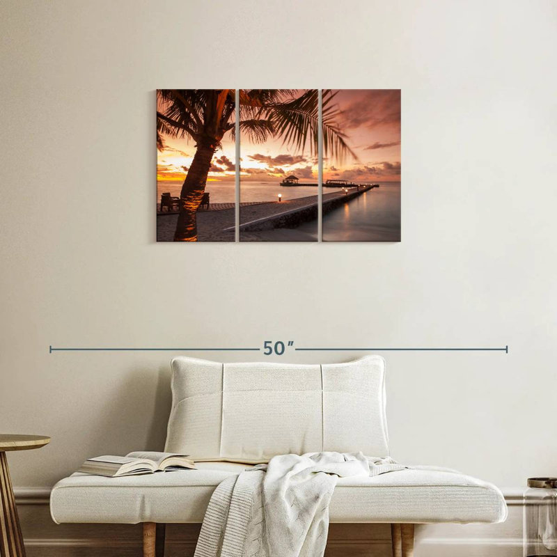 Aletra Luminous Maldives Dock, 20" H x 33" W
