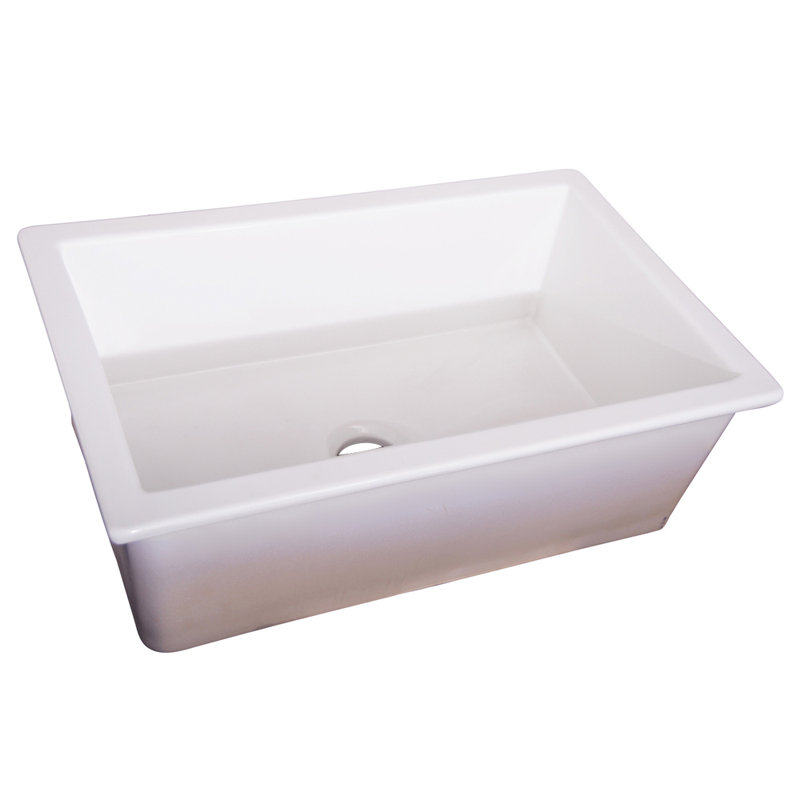 Sheila 32.25 " L Undermount Single Bowl Fireclay Kitchen Sink