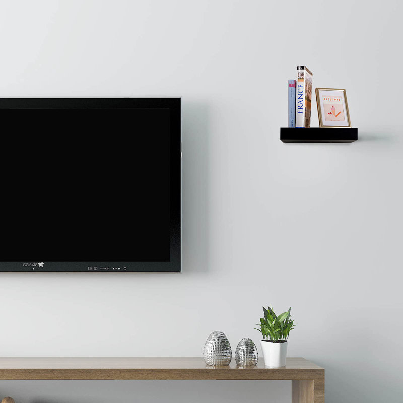 Desyrae with Reclaimed Wood, 25cm H x 22.9cm W x 3.8cm D, Black