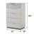 Witham 5-Drawer White Chest