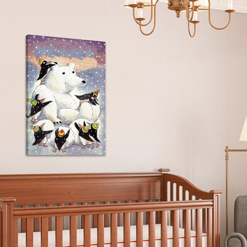 «Polar Friends», reproduction sur toile tendue, H 18 po x l 12 po