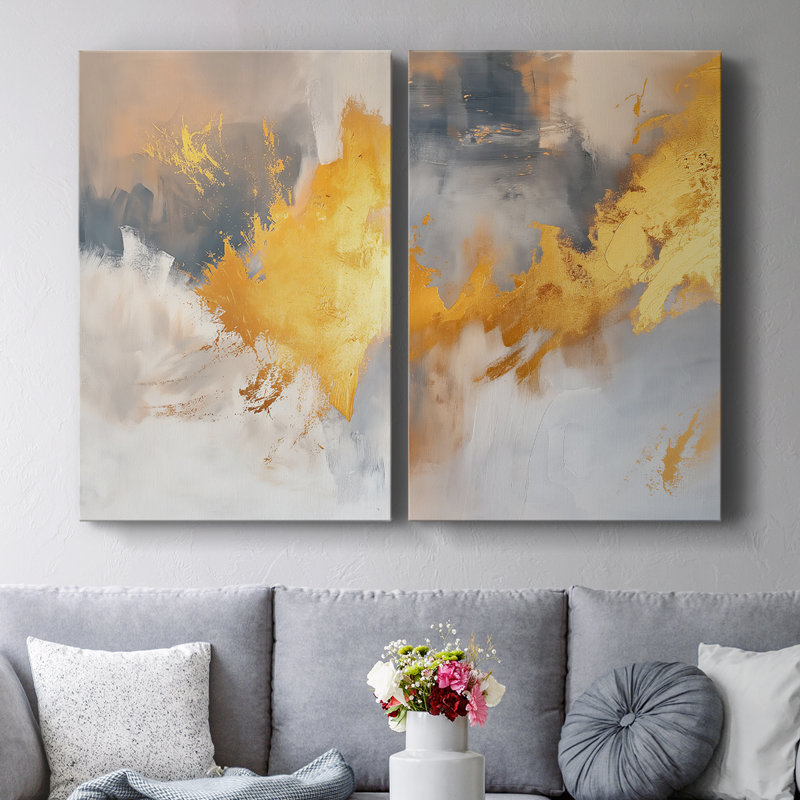 ABSTRACT Series CDXXXIX-Premium Gallery Wrapped Canvas -Ready to Hang, 18" H x 24" W