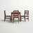 Marrone 2 - Person Extendable Solid Wood Solid Wood Top Four Leg Dining Set-388476264