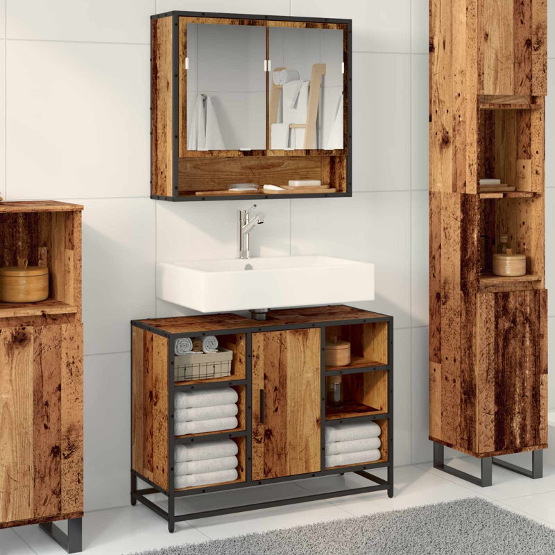 Vanity & Mirror Set