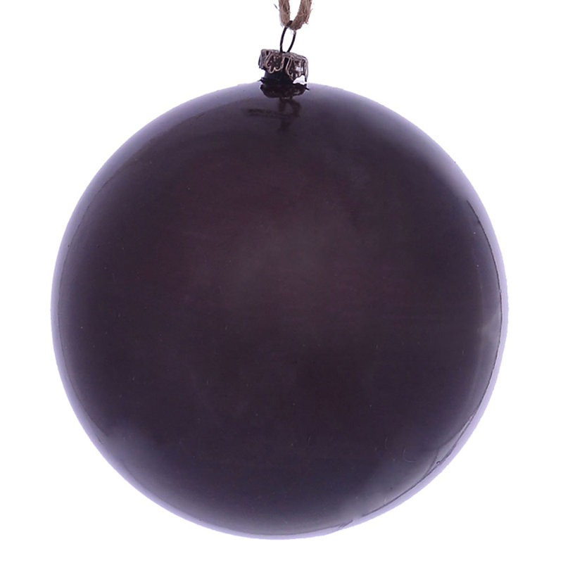 Ornement boule de bois, Prune