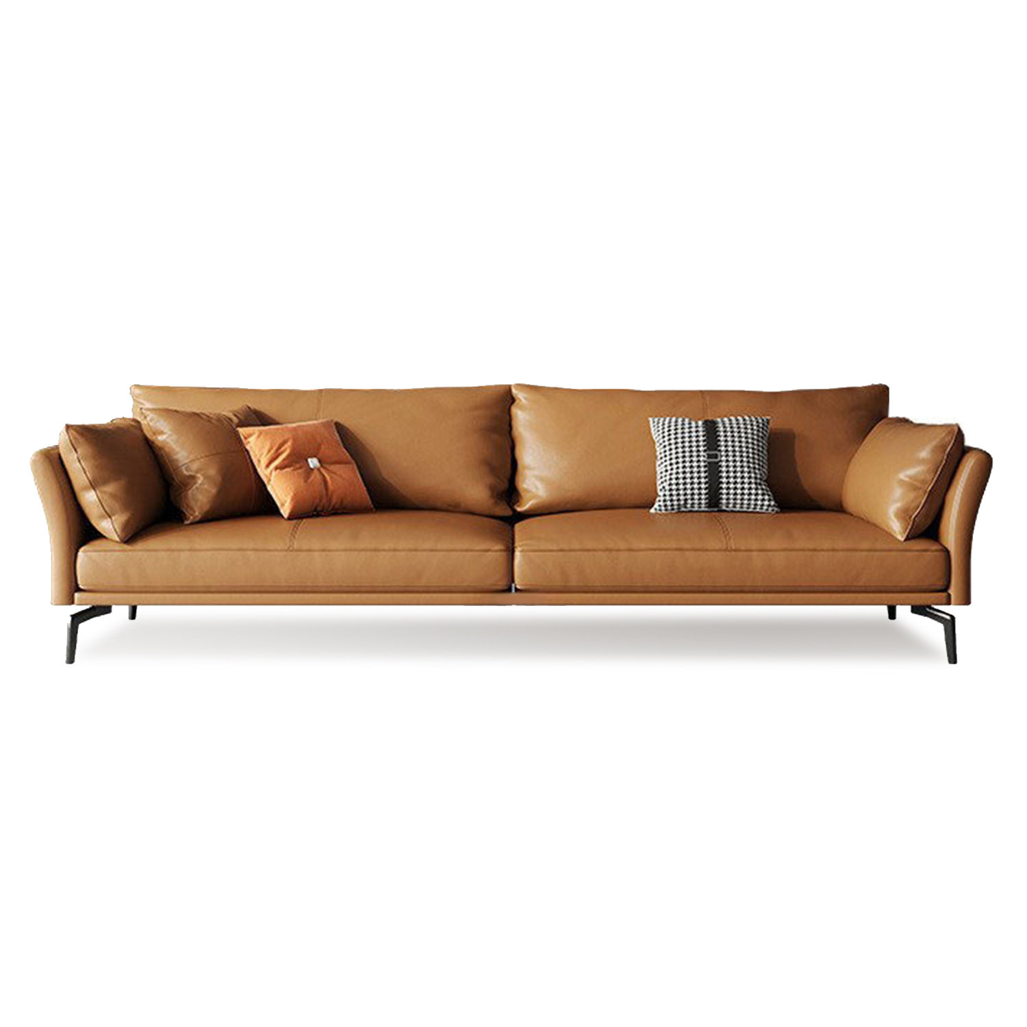 70.08 Genuine Leather Standard Sofa Cushion Loveseat Corrigan Studio Fabric: Dark Gray Genuine Leather