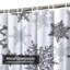 Rideau de douche blanc avec 12 crochets-907309501