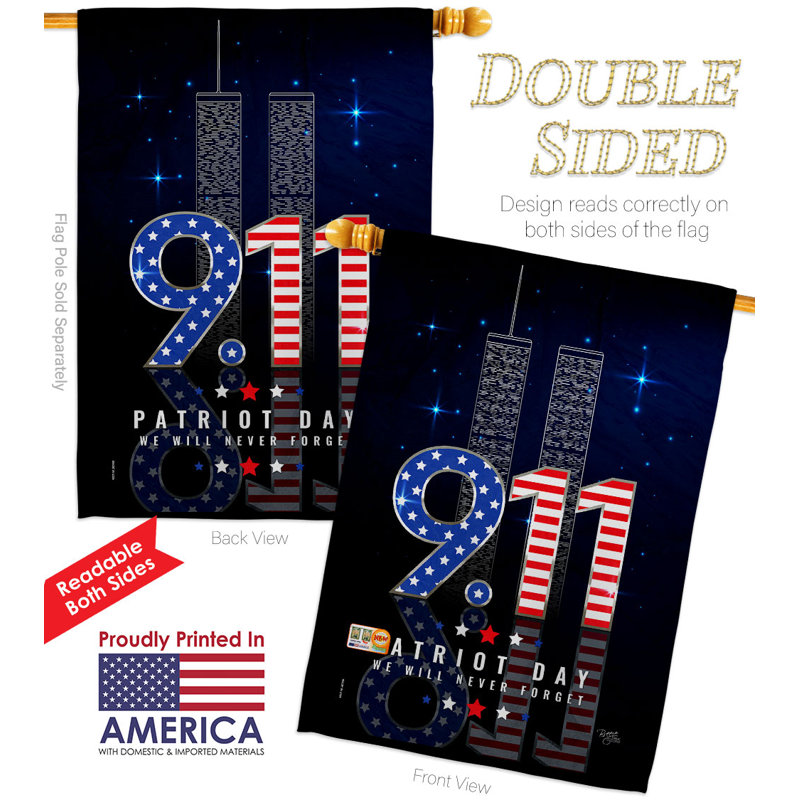 Double Sided 40'' H x 28'' W Polyester Banner