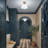 1-lamp White Gold Adjustable Glass Flush Mount Light