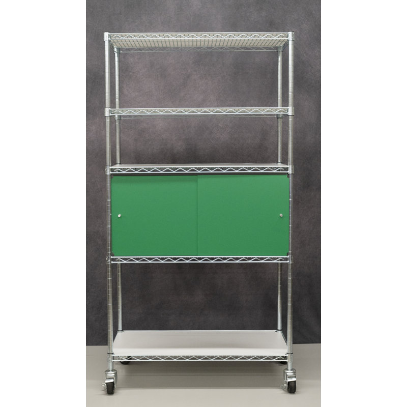 Tablette grillagée, Vert, H 13 po x l 36 po x P 14 po