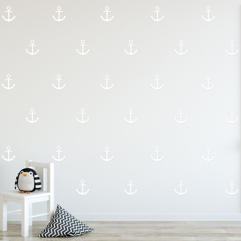 Décalcomanie murale ancrage Eyman, Blanc