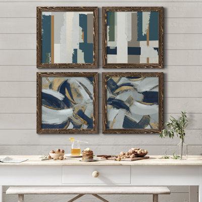 " Close To The Edge I " 4 - Pieces Painting Print