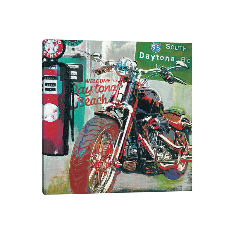 Daytona Beach 1 Piece Wrapped Canvas Wall Art, 30.48 cm H x 30.48 cm W