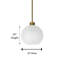 Luminaire suspendu à 1 lumière pour îlot de cuisine-80800634-80800636