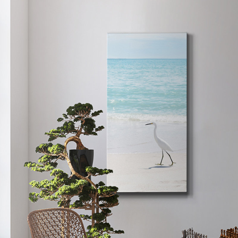 Summer Egret II - reproduction de photo sur toile tendue, H 24 po x l 12 po x P 1 po