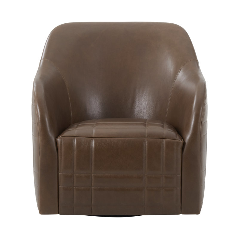 Seated Swivel Armchair, Brown