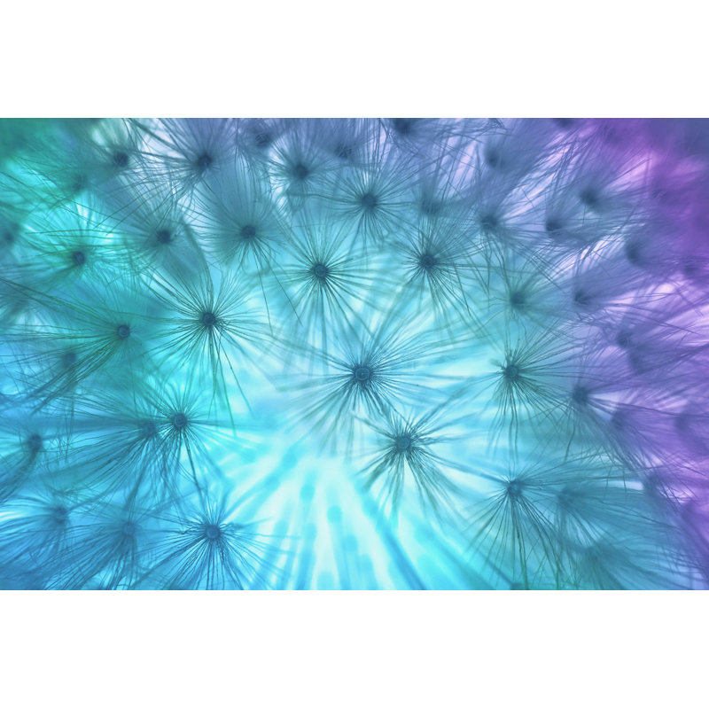 "Vidrio Abstract Turquoise" par Tunatura - impression sur toile tendue, H 24 po x l 36 po