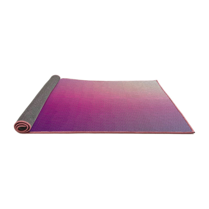 Tapis rose à motifs/mauves de zone, Carré 3 pi