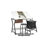 Hourglass Craft Center, 2pc Angle Adjustable Drafting Table and Stool