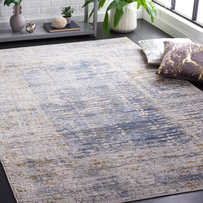 Tapis beige / bleu clair Palma 344