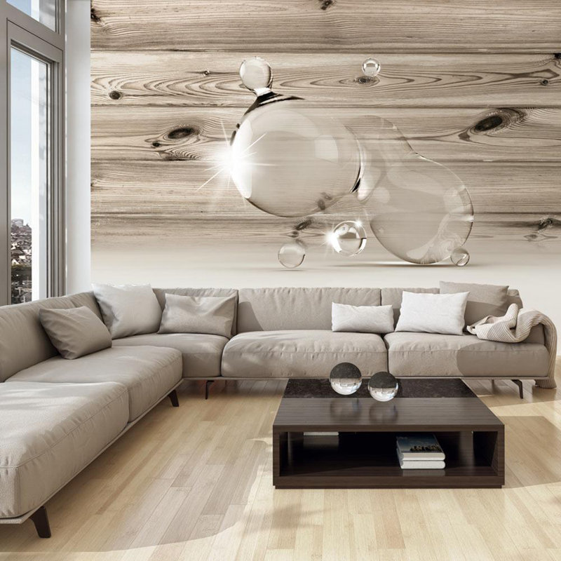 Murale Omaima, Beige, L 27 po x l 39 po
