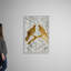 Reproduction d’art sur toile, « Two Turtle Doves-Gold Leaf »-1078211030-1078211027