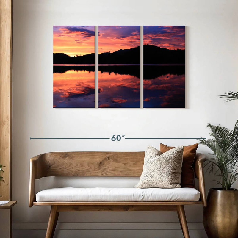 Alvord Mirror Lake Sunset Sky, H 28 po x l 45 po