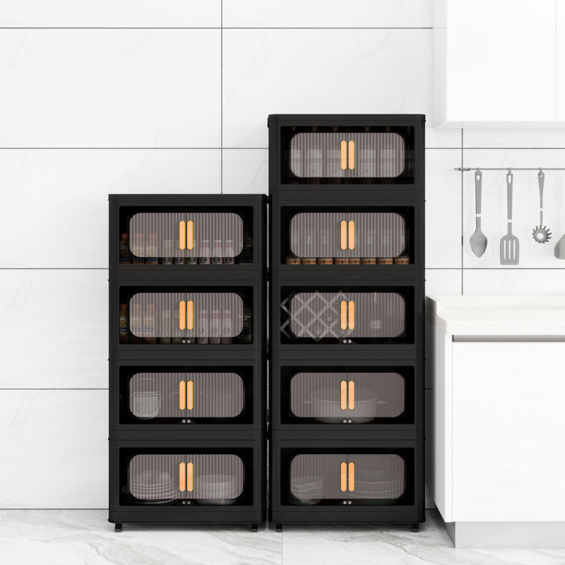 Armoire de rangement latérale large et pliante