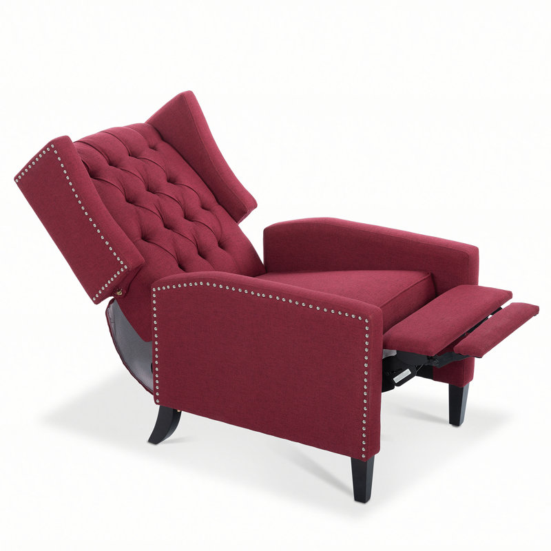 Fauteuil inclinable manuel de 27,16 pouces de large avec une stabilité des couleurs élevée et trois positions réglables pour un confort ultime