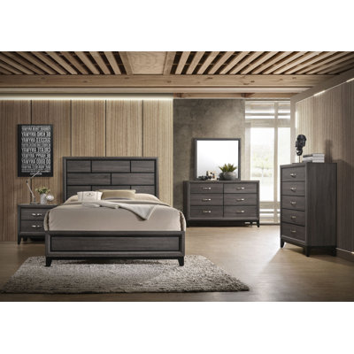 Ensemble de chambre à coucher à panneau Yadier 6-2_Aubrey